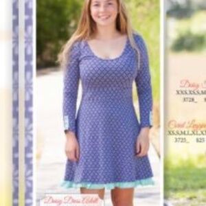 Shrimp N Grits Kids Long Sleeve Daisy Dress